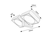 TELDE svítidlo antracit LED 14W IP54 RABALUX 77101