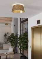 Stropní svítidlo CASTUERA černá/zlatá lístky růže 1X25W IP20 EGLO 390291