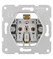 Zásuvka ČSN, bezšroubové svorky, stříbrná SCHRACK EV121349--