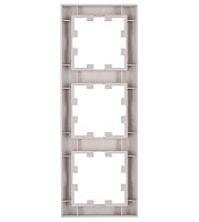 Krycí rámeček 3násobný, stříbrný SCHRACK EV125303--