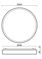 Přisazené LED nouzové svítidlo DELIA 3 3K 48W IP54 bílá OSMONT DEL69444