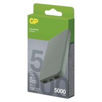 Powerbanka GP B+ Series, 5 000 mAh, 12 W, zelenošedá EMOS B6405GY
