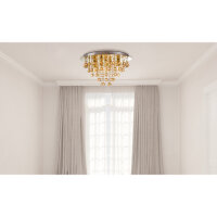 Stropní svítidlo LONDON zlatá matná 5x40W E14 IP20 GLOBO 63040545