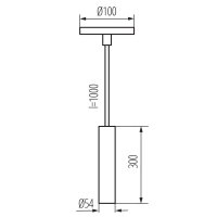 Závěsné svítidlo PHLOX C GU10 B KANLUX 39040
