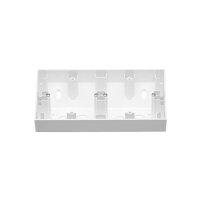 Krabice pro povrchovou montáž rohová, 2 násobná (Duo, Line) bílá matná