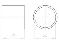 Přechodka pro napojení trubky průchod 20 mm, do betonu KAISER 1273-43