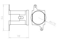 Izolační krabice pro interiér průměr 60 KAISER 1159-90