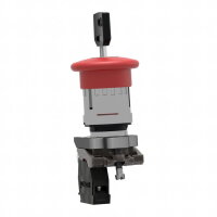Schneider XB4BS9442 Ovládač nouzového vypnutí s aretací, odblokovat klíčem, 1 V