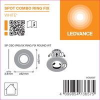 SPOT COMBO IP65/5X  RING FIX IP65/5X RING FIX ROUND WT LEDVANCE 4099854736575