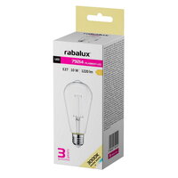 Světelný zdroj Filament LED, E27 ST64, 10W, 1220lm, 3000K RABALUX 79214
