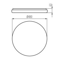 Přisazené LED svítidlo BIGGE LED 42W-WW-O 28720 Kanlux