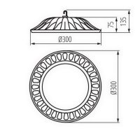 Svítidlo LED MILEDO HIBO LED N 100W-NW 31112 Kanlux starý kód 30481