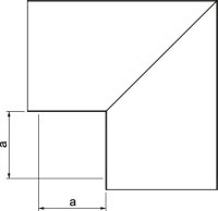 OBO LKM F60200FS Plochý roh s vrchním dílem 60x200mm Ocel pásově zinkováno