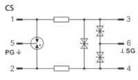 Kiwa DM-CS-M/12 Přepěťová ochrana pro měření a regulaci (DS PO-12 VDC)