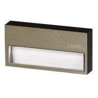 Světlo LED SONA na omítku 14Vss IP44 ZLATÁ PATINA RGB diody ZAMEL 12-111-46