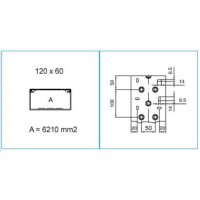 TA-N 120X60 G 01863 Podparapetní přístrojový kanál, 120x60 - šedá IBOCO B01863