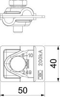 OBO 249 8-10 V2A 200 Rychlospojka 8-10mm Nerez ocel materiál 1.4307 A2 1.4301
