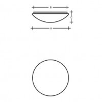 Stropní svítidlo Charon PMMA 300mm 1x60(46)  W E27K LUCIS S26.11.CA2