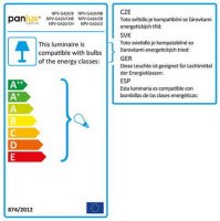 Nábytkové svítidlo NP vystouplý hal. bílý PANLUX NPV-G420/B