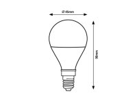 Světelný zdroj SMD LED, E14 G45, 5W, 450lm, RGB RABALUX 79003