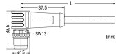 Kabel Ethernet Zástrčka M12D  úhlová 4pól. zelená WAGO 756-1202/060-020
