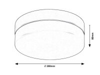GAELO LED 18W IP44 černá 4000K 1370lm RABALUX 75026