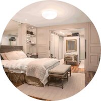 Svítidlo s mikrovlnným čidlem DAISY REVA IP44 HF 2E27 GREENLUX GXDS278