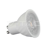 LED Spotlight SAMSUNG CHIP GU10 6W Ripple Plastic 110°D 6400K, VT-247