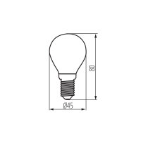 XLEDEX G45E14 3,8W-WW   Světelný zdroj L
