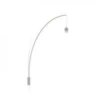 BEND nástěnná oblouková základna matný nikl 230V E27 42W RENDL R12654
