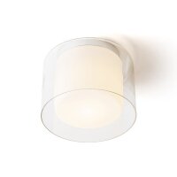 VENICE 23 stropní čiré sklo/opálové sklo/chrom 230V E27 20W IP44 RENDL R13684