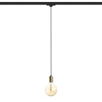 ARAQ pro tříokr. lištu závěsná česaná mosaz/černá 230V E27 42W RENDL R13979