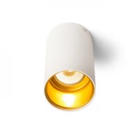 TUBA stropní matná bílá/zlatá 230V GU10 35W RENDL R12745