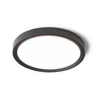 LANA 23 přisazená černá plast 230V LED 18W  3000K 4000K 6000K RENDL R14303