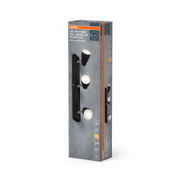 Stropní svítidlo LEDVANCE LED SPOT PEAR BLACK 3 x 4.3W 2700K GU10
