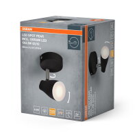 Stropní svítidlo LEDVANCE LED SPOT PEAR BLACK 1 x 4.3W 2700K GU10
