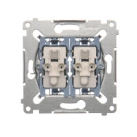 SW6/2XLM Střídavý přepínač dvojitý s ori