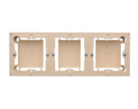 Krabice pro povrchovou montáž 3-náobná béžová KONTAKT SIMON MPN3/12