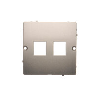 Kryt zásuvky komunikační (pro prvky Keystone), Satén KONTAKT SIMON BMGK1P/29