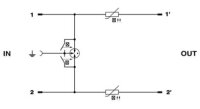 Zásuvný svodič pro přepěťovou ochranu CTM 2X1-180DC-GS-P PHOENIX CONTACT 2838623