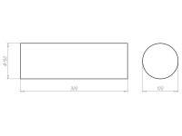 Průchodka protipožární průměr 100 mm, výška 300 mm KAISER 9473-95