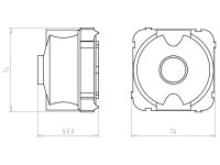 Krabice připojovací pro stěnová svítidla průměr 35mm do betonu KAISER 1248-40