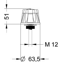 Bzučák multifunkční + LED BIMF LED 12/240V, ACDC, IP55, 85 dB, červená, červená