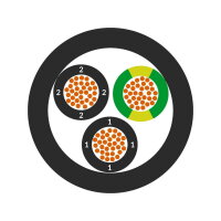 Ovládací kabel ÖLFLEX ROBUST 210 3X1 LAPP 0021915