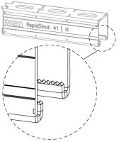 RapidStrut Lišta 82|H 3m pg 41x82/2,5 WALRAVEN 6505385