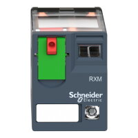 Schneider RXM2AB2E7 Miniaturní 2P, 12 A, 48 V AC s LED (obj.množství 10 ks)