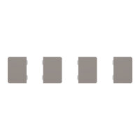 Klapka 4-násobná pro KNX tl. panel Dyn.Labeling, Nickel Metallic MTN6194-6050