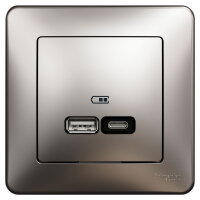 Sedna D/E Rámeček jednonásobný, Aluminium SCHNEIDER SDD313801