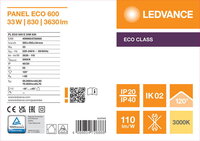 LED panel ECO 600 E 33W 830 LEDVANCE 4099854726866