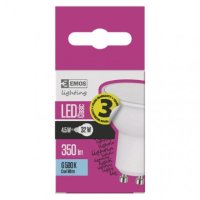 LED žárovka Classic MR16/GU10/3,8 W (30 W)/320 lm/studená bílá EMOS ZQ8342